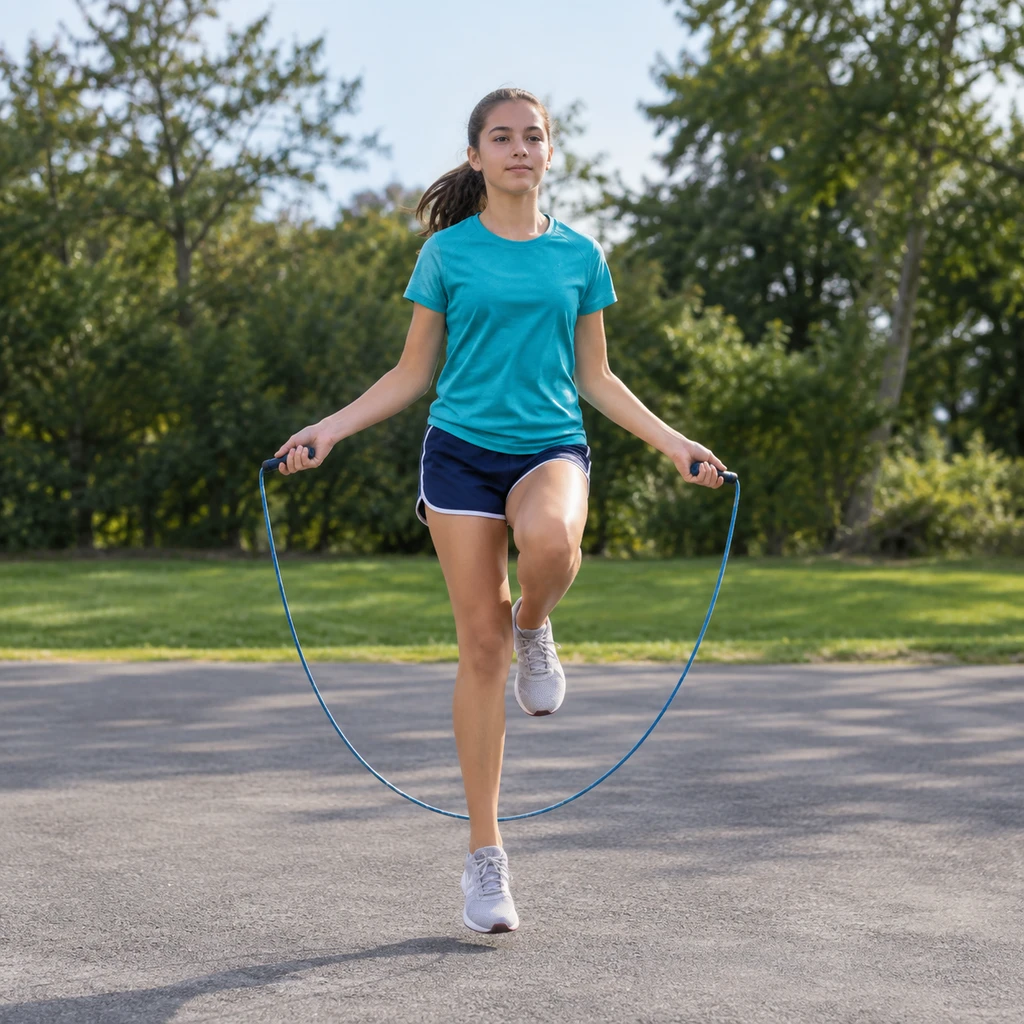 Double-unders, right leg